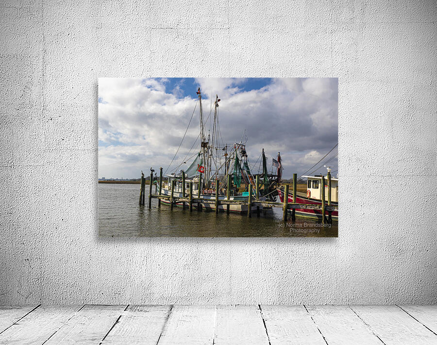 Mount Pleasant Shem Creek Shrimper Wall Preview