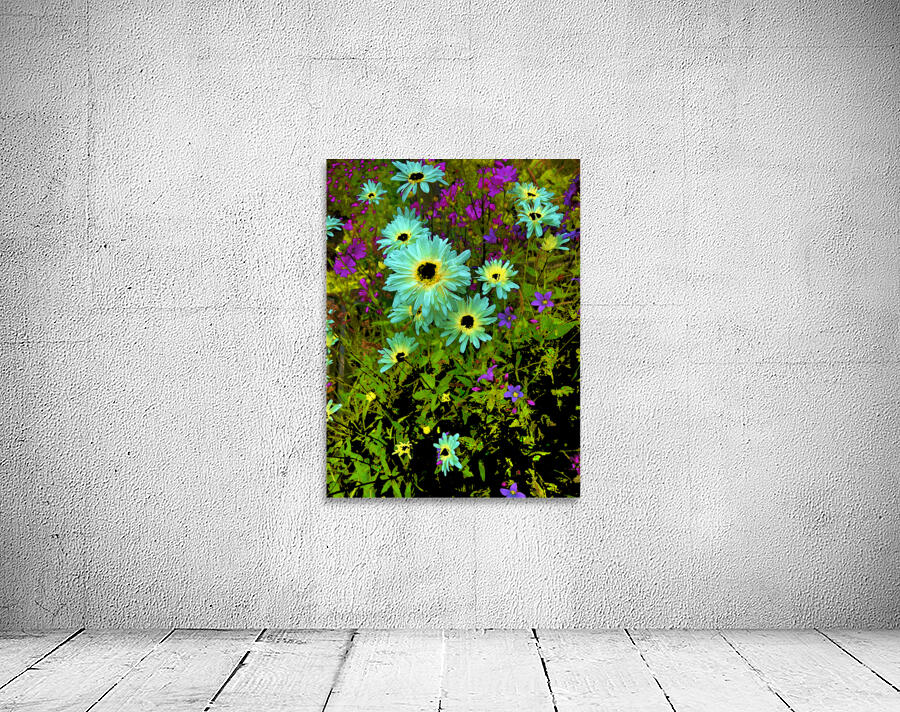 Abstract Vibrant Daises in the Garden Wall Preview