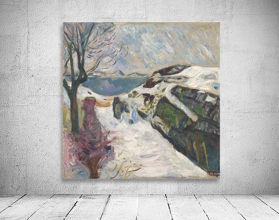 Winter Landscape from Kragero 1910 Edvard Munch Wall Preview