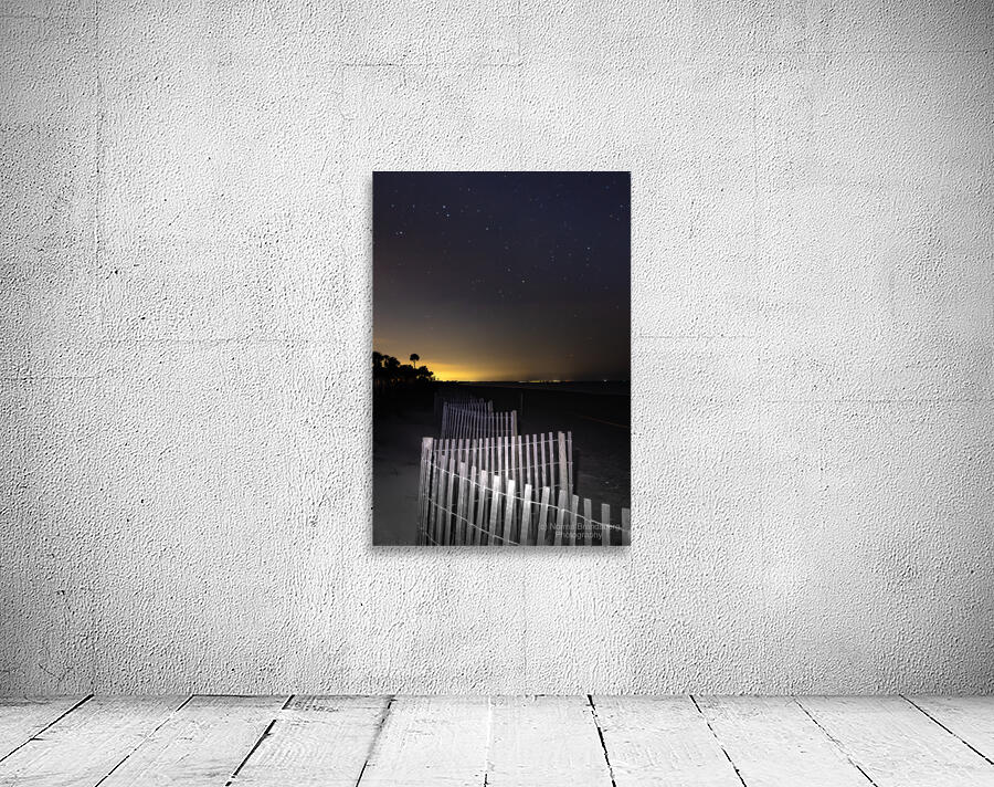 Edisto Island Beach Meandering Fence Wall Preview