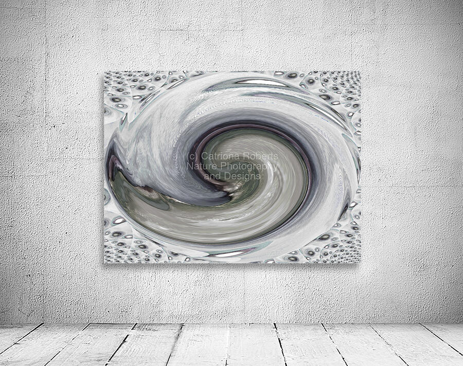 Abstract Silver Acrylic Circles Wall Preview