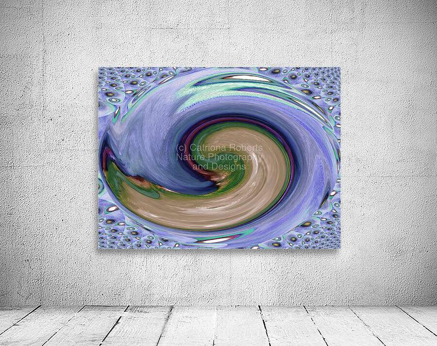 Abstract Spiral Acrylic Circles Wall Preview