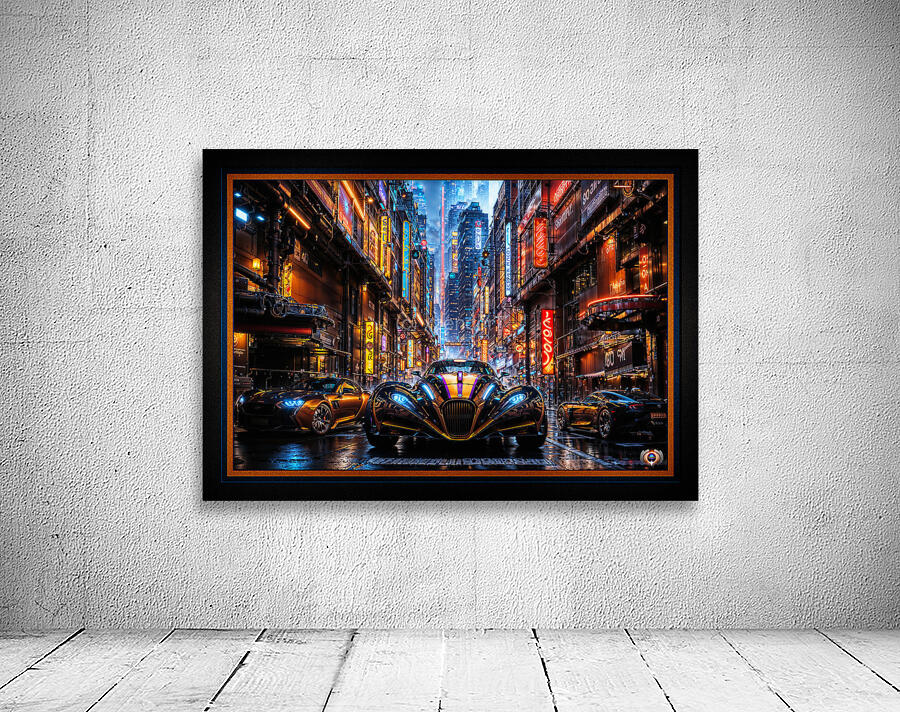 Midnight Cougar Futuristic Cyberpunk Sports Coupe Mesmerizing AI Concept Art by Xzendor7 by xzendor7