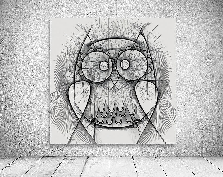 owl pencil sketch 240807 by Forgotten Art