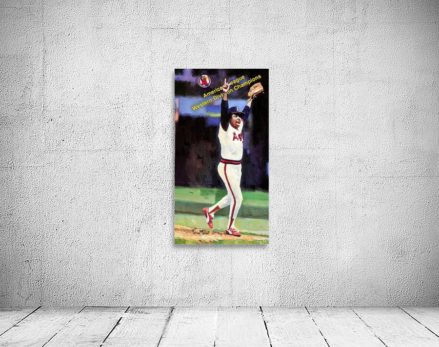 1987 California Angels Baseball Art Remix Wall Preview
