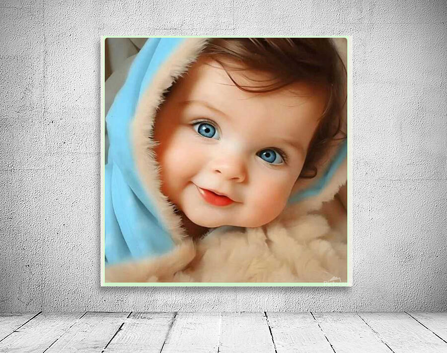 Beautiful baby by Ahmed Aboelhameed Wall Art