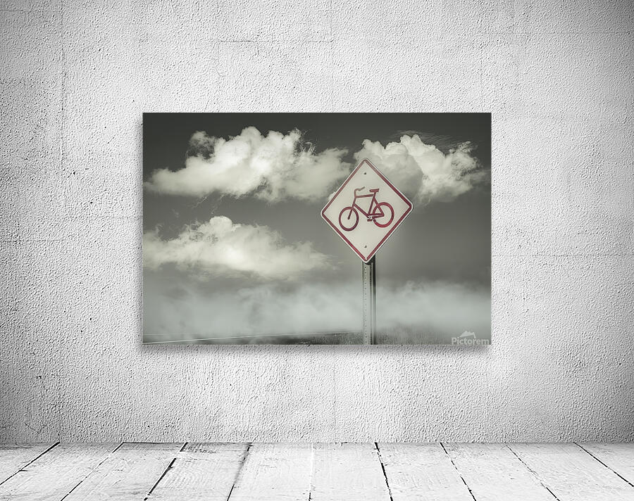 A striking and functional sign circular in shape Wall Preview