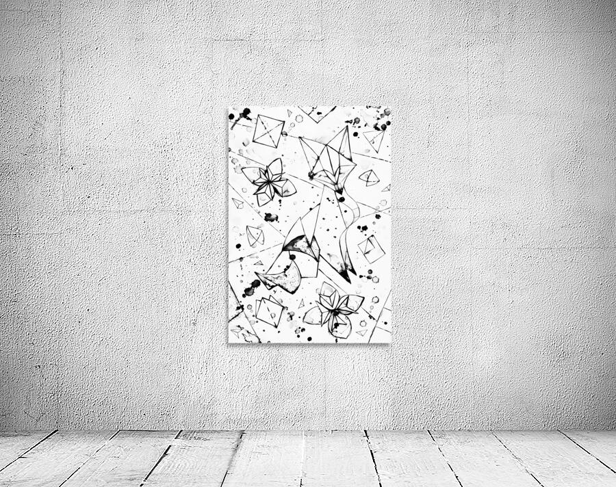 ArtX 16 fox-abstract line-drawing by Forgotten Art