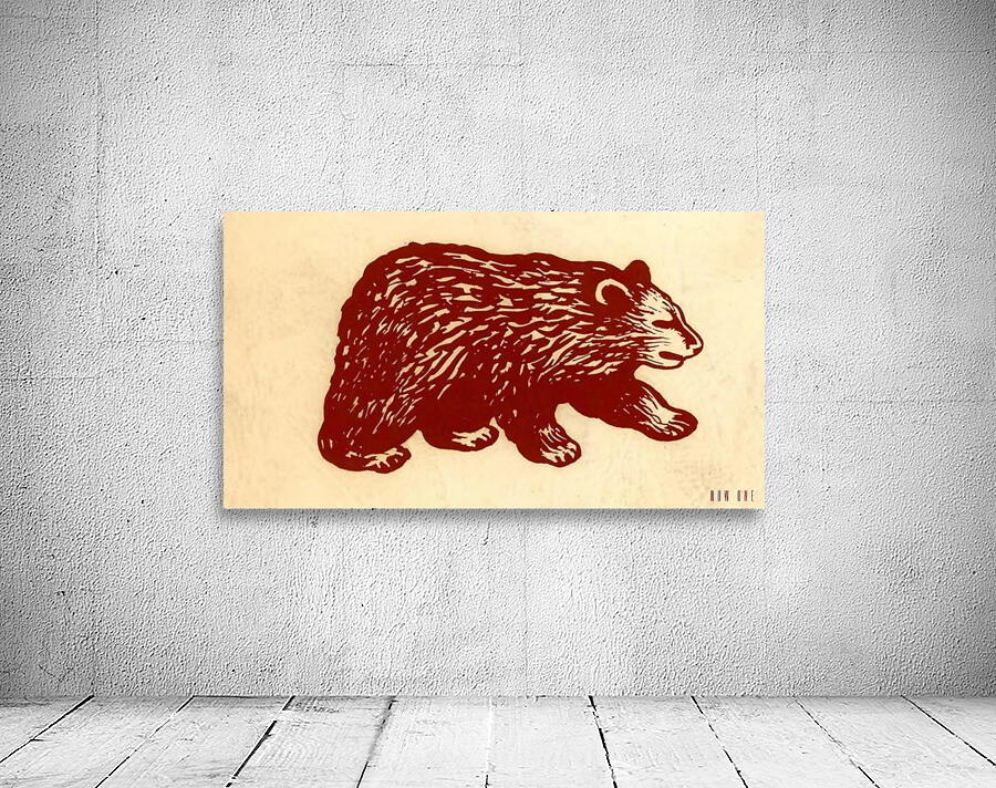 vintage bear art reproduction 30 Wall Preview