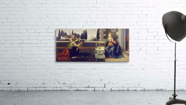 the annunciation leonardo da vinci by Shamudy