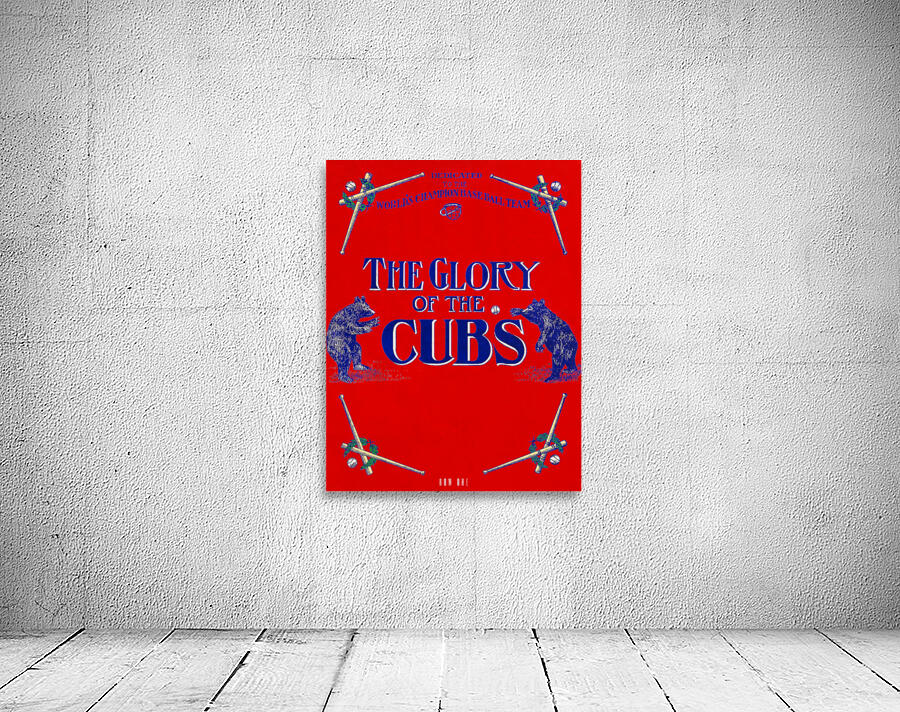 1909 Glory of the Cubs Remix Art Wall Preview