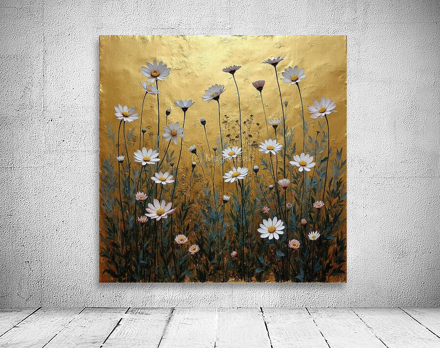 Wild Flowers on Gold 2024 09 02 12 45 18 Wall Preview