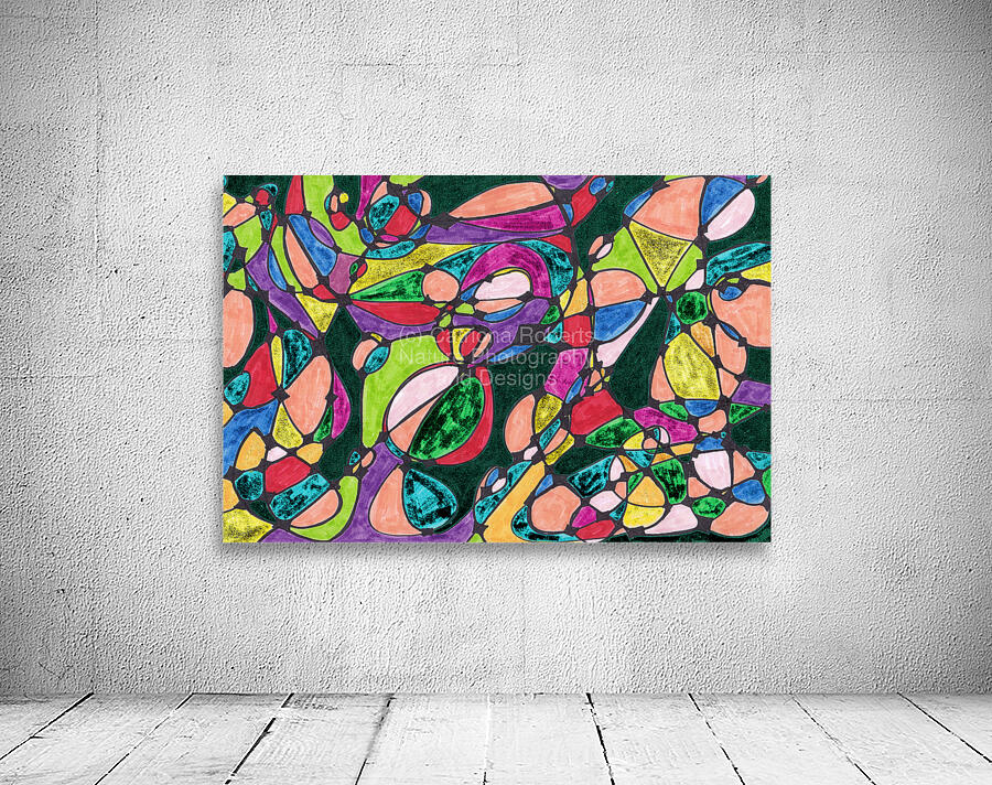 Abstract Colourful Patterned Neurographic Art  Wall Preview