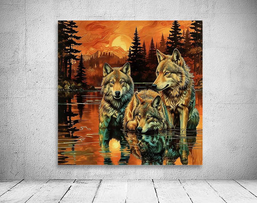 Wolves On Hunt  2024 09 02 13 46 49 Wall Preview