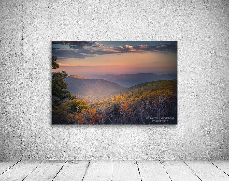 Blue Ridge Parkway Layers and Layers of Color Wall Preview