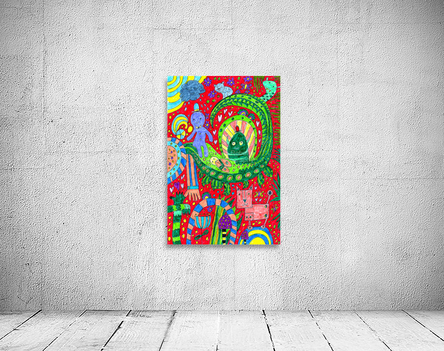 Abstract Doodles Imagination Wall Preview