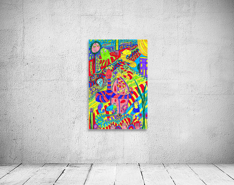  Abstract Doodle Creatures  Wall Preview