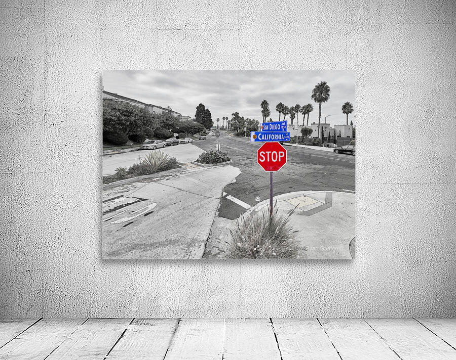 San Diego Avenue at California Street Selective Color Wall Preview