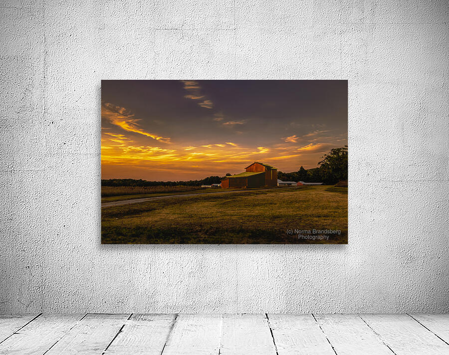 Central Virginia Tobacco Barn at Sunset Wall Preview