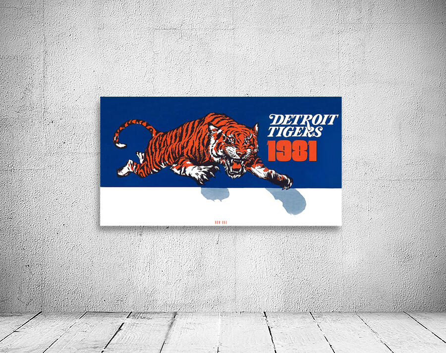 1981 Detroit Tigers Baseball Art Wall Preview