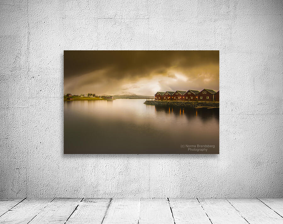 Lofoten Tind Moskenes Rorbuer Wall Preview