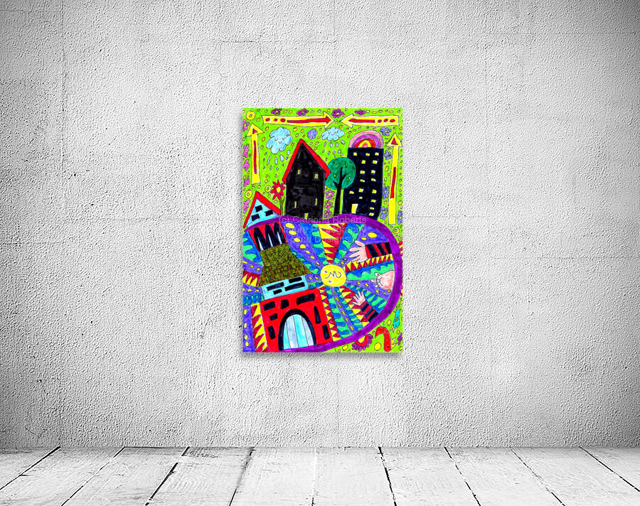 Abstract Doodle Art Chaos Wall Preview