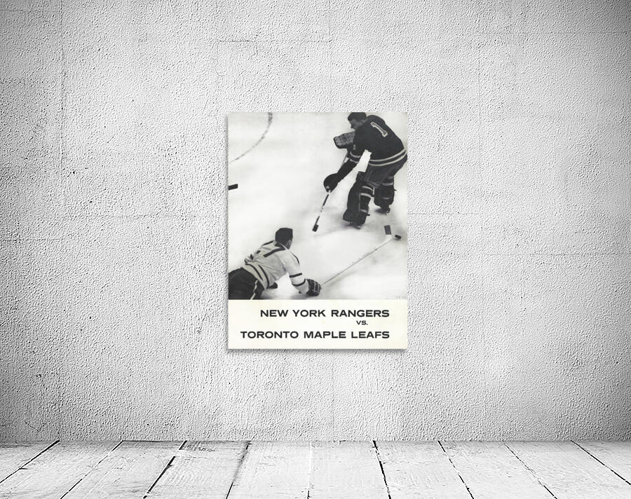 1962 new york rangers program art Wall Preview