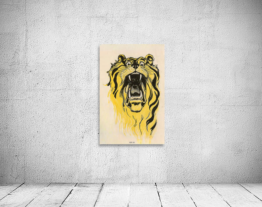 1907 tiger art Wall Preview