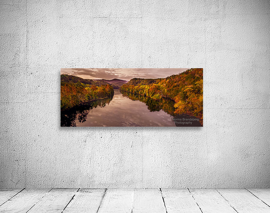 James River and Blue Ridge Mountains in Autumn Wall Preview