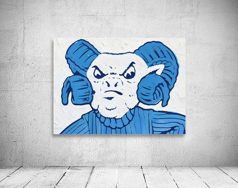 vintage 1950s rameses north carolina art Wall Preview