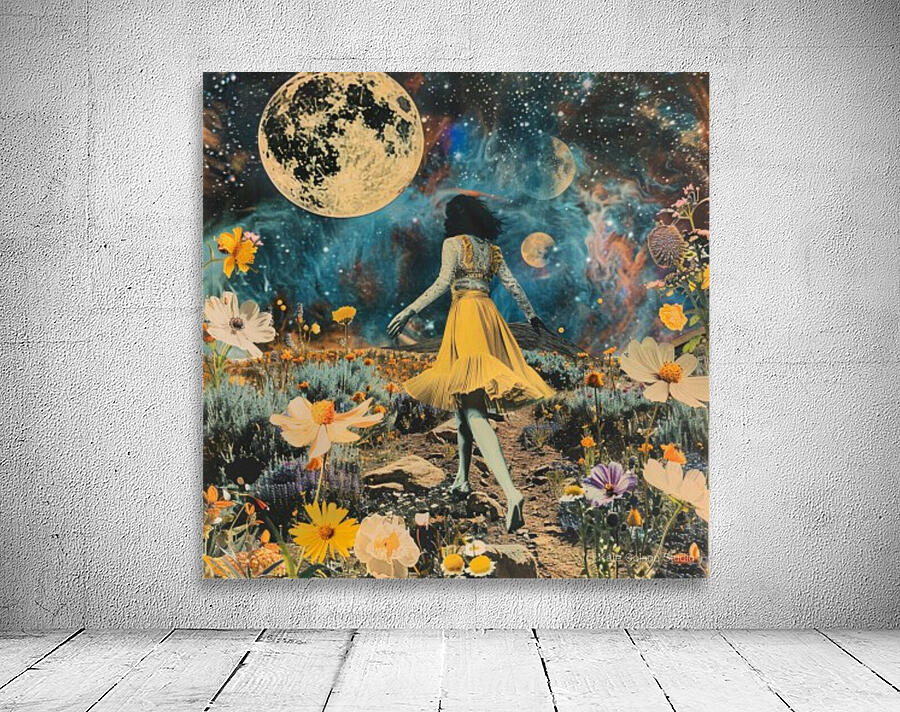 Abstract Modern Art Painting Print Mixed Media Collage Wall Art for Home Décor Unique Original Christmas Gift By Acclaimed Artist Kate Colson 1 by Kate Colson Studio
