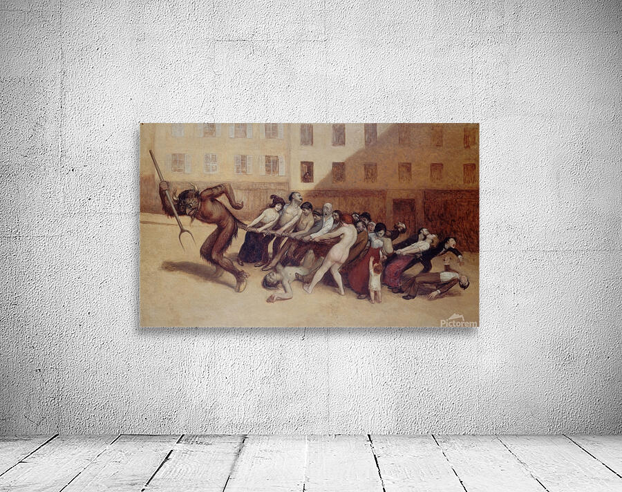 Les Parisiens tirant le diable par la queue [1920] by Jean Veber [1864 ...