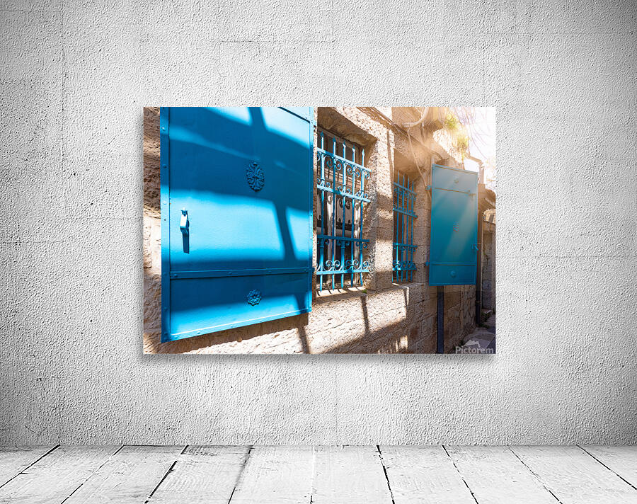 Israel Jerusalem old narrow streets of Nahlaot historic neighborhood with many small synagogues Wall Preview