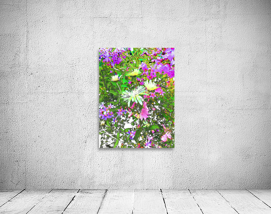 Vibrant Cottage Garden Flowers Wall Preview