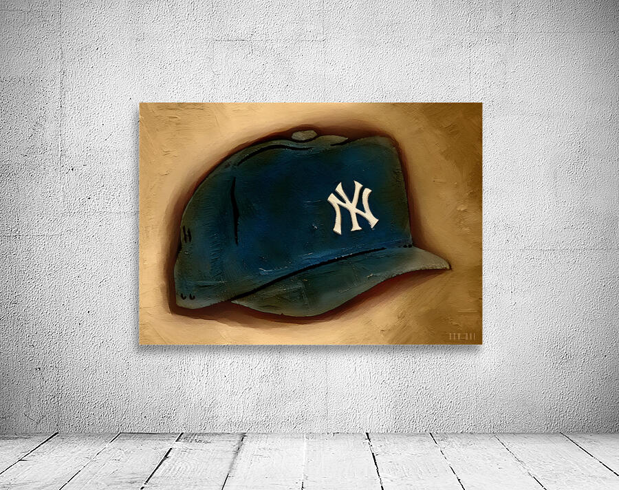 vintage new york yankees hat art Wall Preview