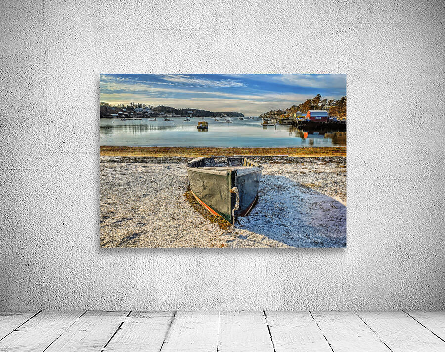 Frost at the Shore - Coastal Maine Wall Art Wall Preview