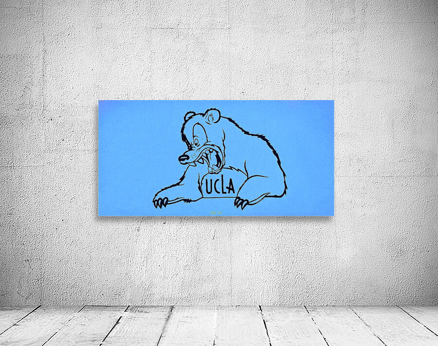 1939 UCLA Bruins Cartoon Art Wall Preview