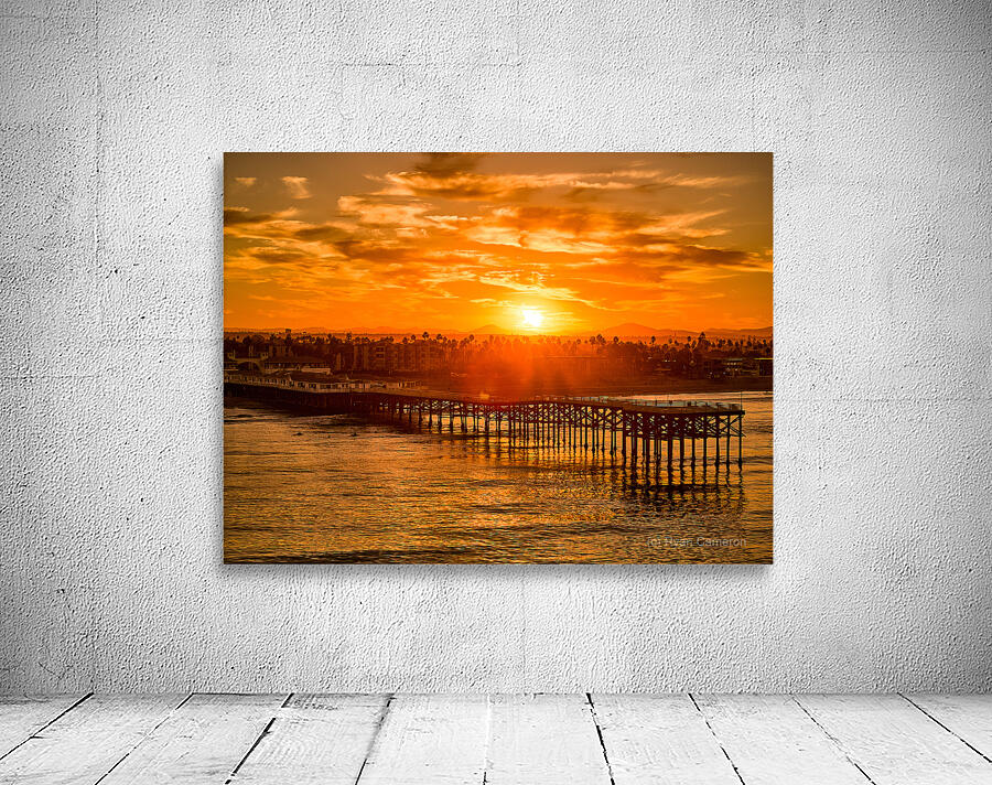 Golden Crystal Pier Sunrise San Diego Wall Preview