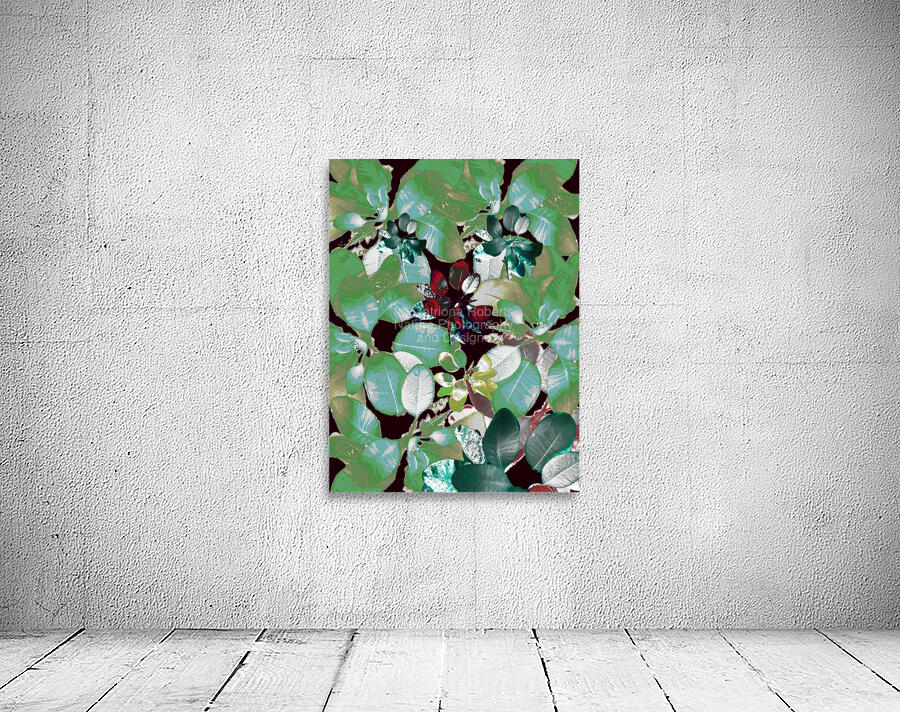 Abstract Vibrant Leaves  Wall Preview