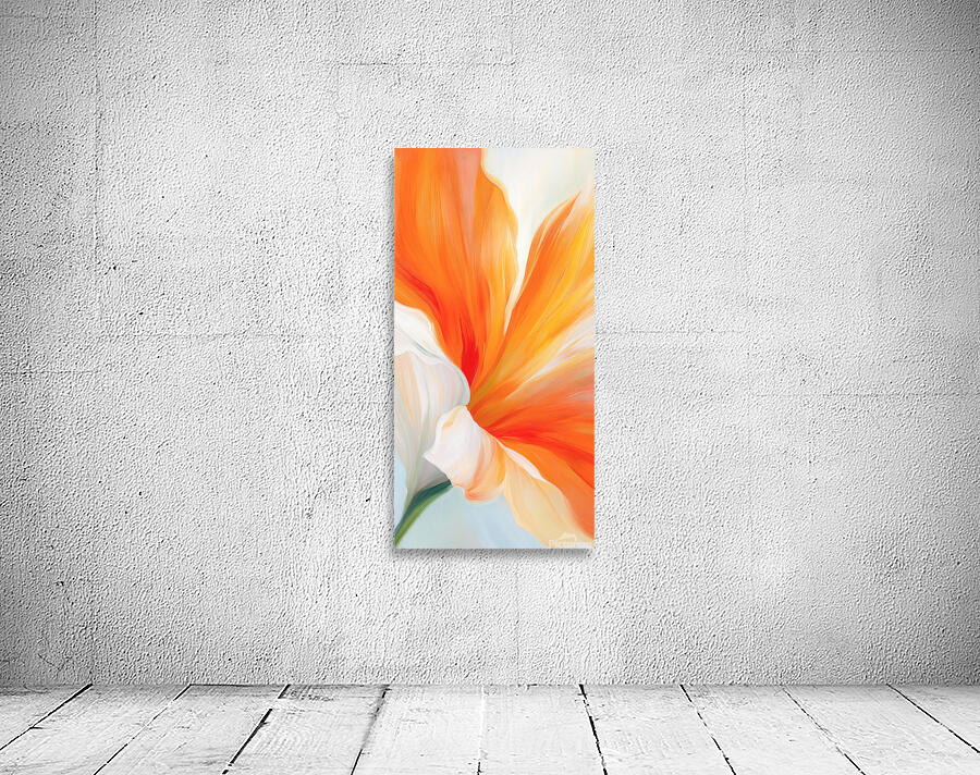 Orange Lily Wall Preview