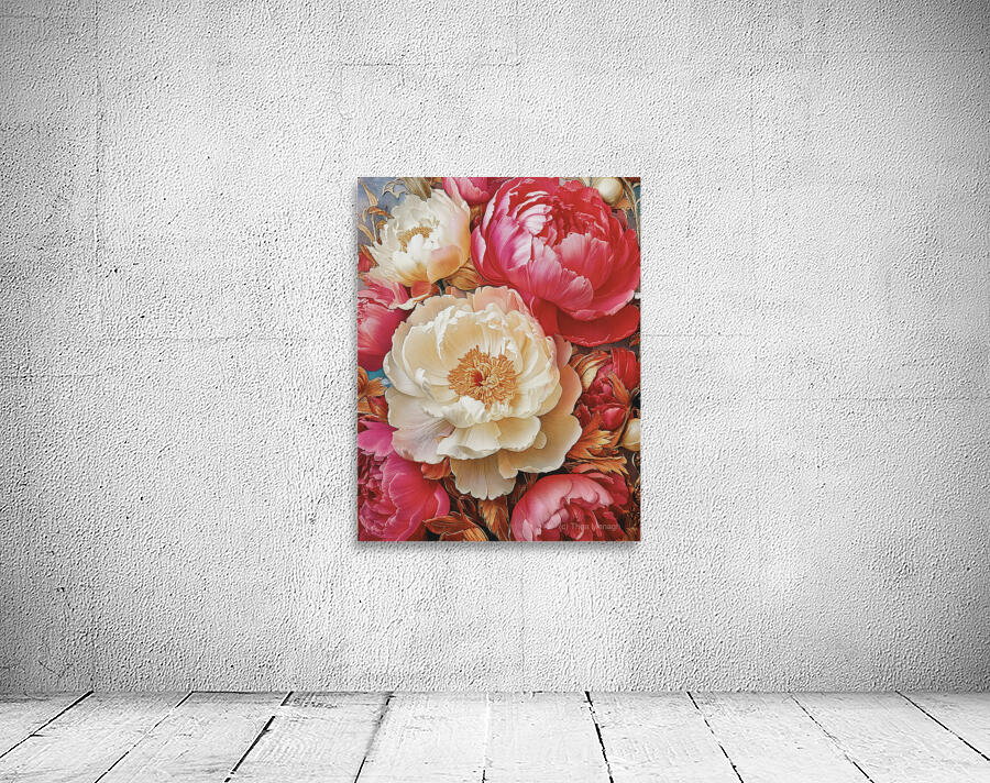 Peonies Illustrated Wall Preview