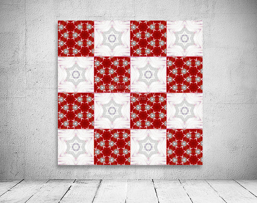 Abstract Pale Star Patchwork Delight  Wall Preview