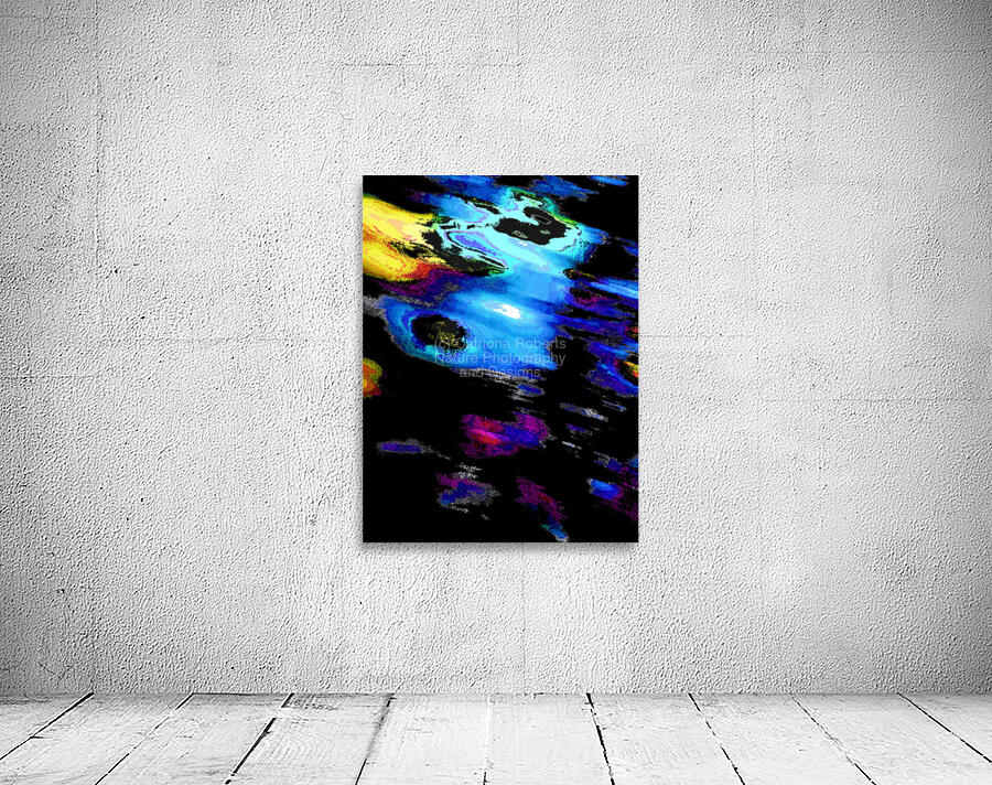 Abstract Vibrant Yellow and Blue Wall Preview