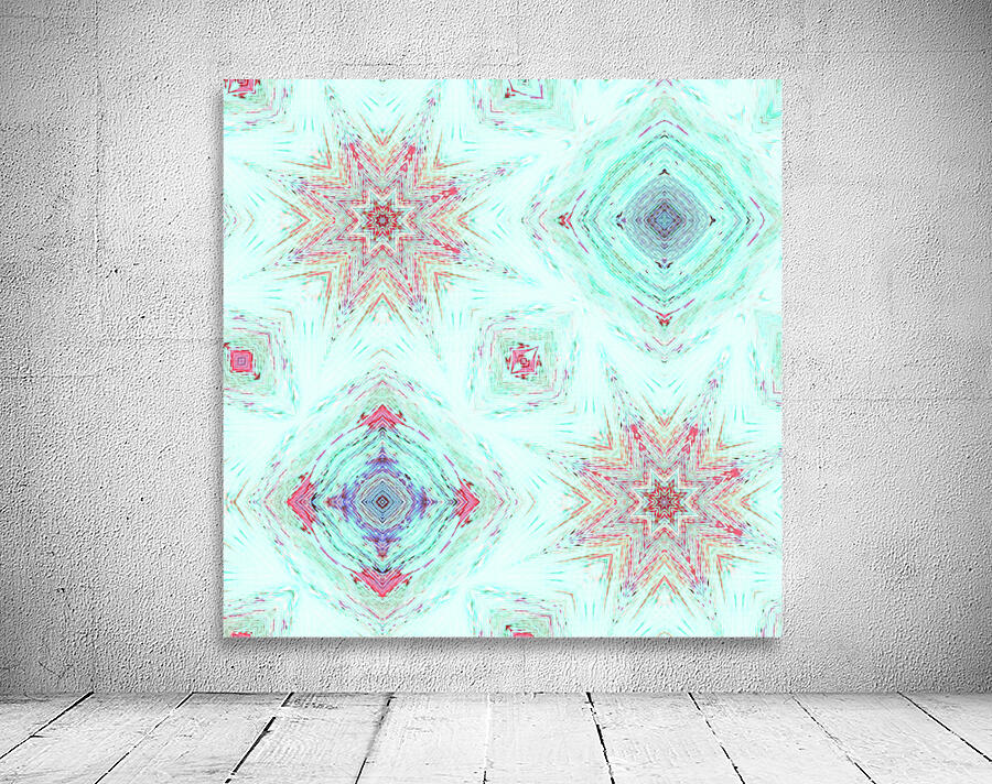 Abstract Geometric Pastel Pattern Wall Preview