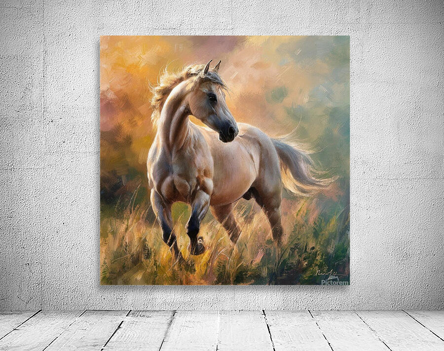 an exquisite impressionist painting of a lELPcn0 Wall Preview