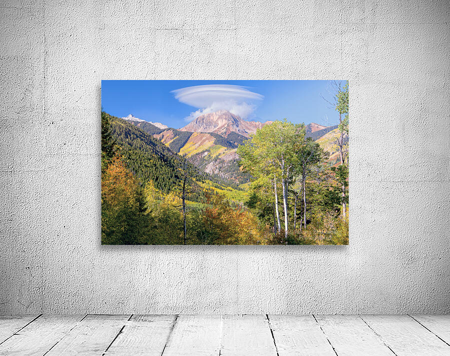 Snowmass Mountain Peak Lenticular Cloud Autumn Wall Preview
