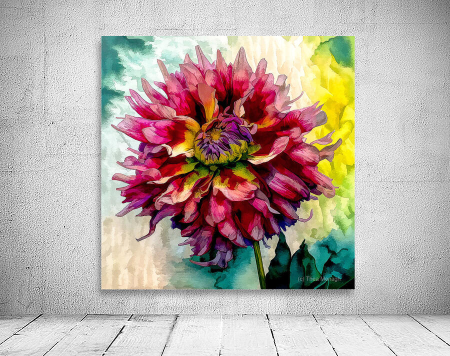 Dreaming of Dahlias Wall Preview