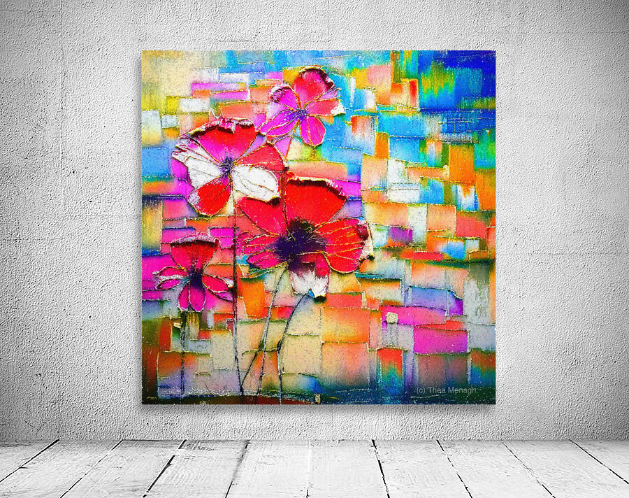 Abstract Poppies Wall Preview