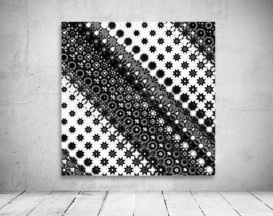 Abstract Black and White Shapes Wall Preview