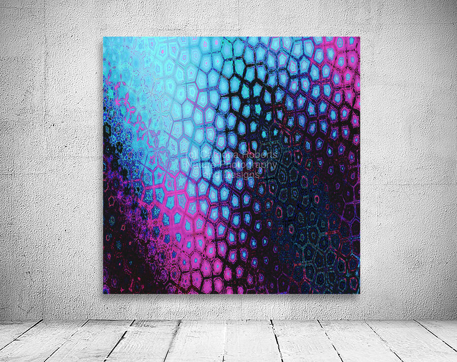 Abstract Hexagonal Pattern Wall Preview